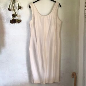 Vintage white/light cream sheath dress